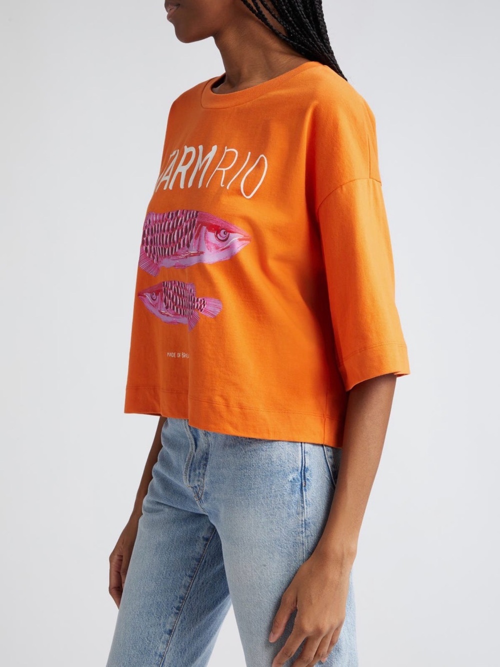 FARM Rio Tropical Fish Graphic Tee 🍊🐠 NWT Size Small - Picture 6 of 9
